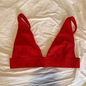 Skims Cotton Plunge Bralette
